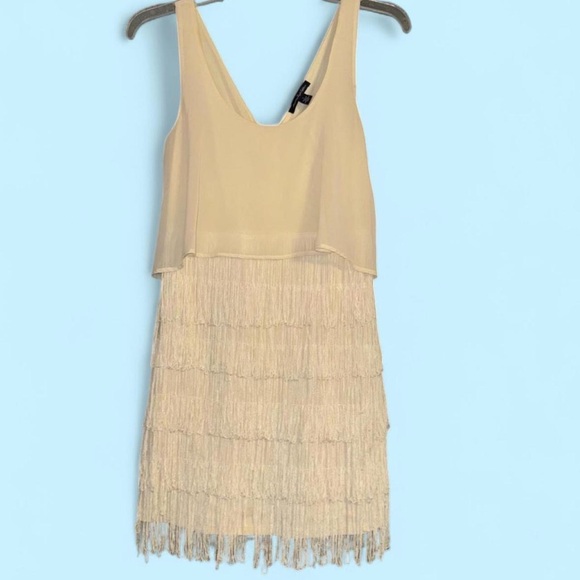 American Eagle Outfitters Dresses & Skirts - American Eagle Cream Tassel Mini Dress